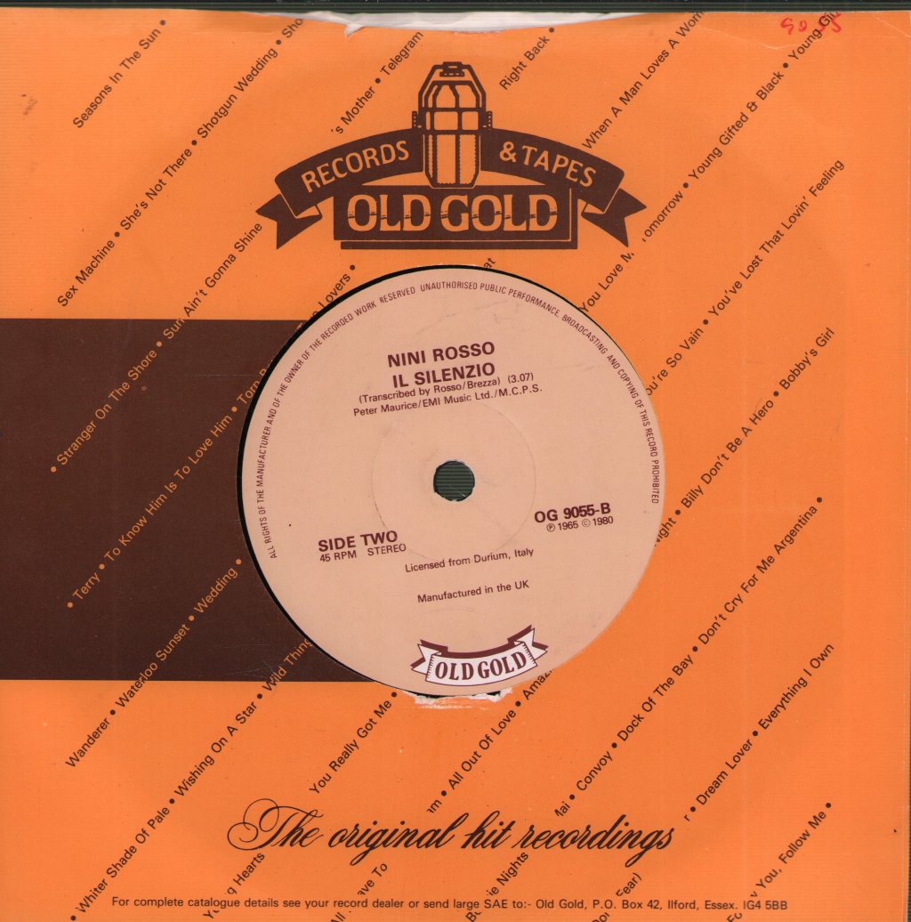 Marcello Minerbi/Nini Rosso - Zorba's Dance  /  Il Silenzio - 7 Inch