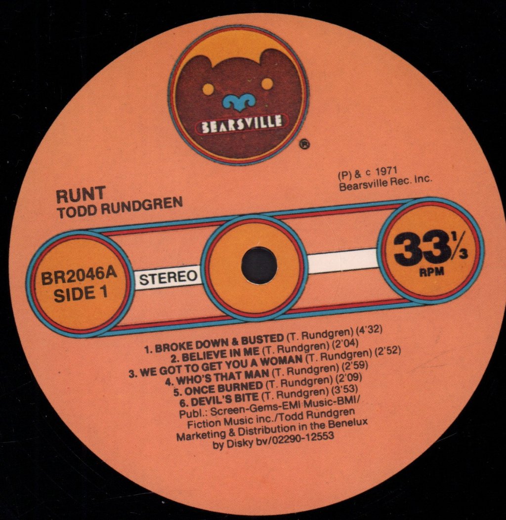 Todd Rundgren - Runt - Lp