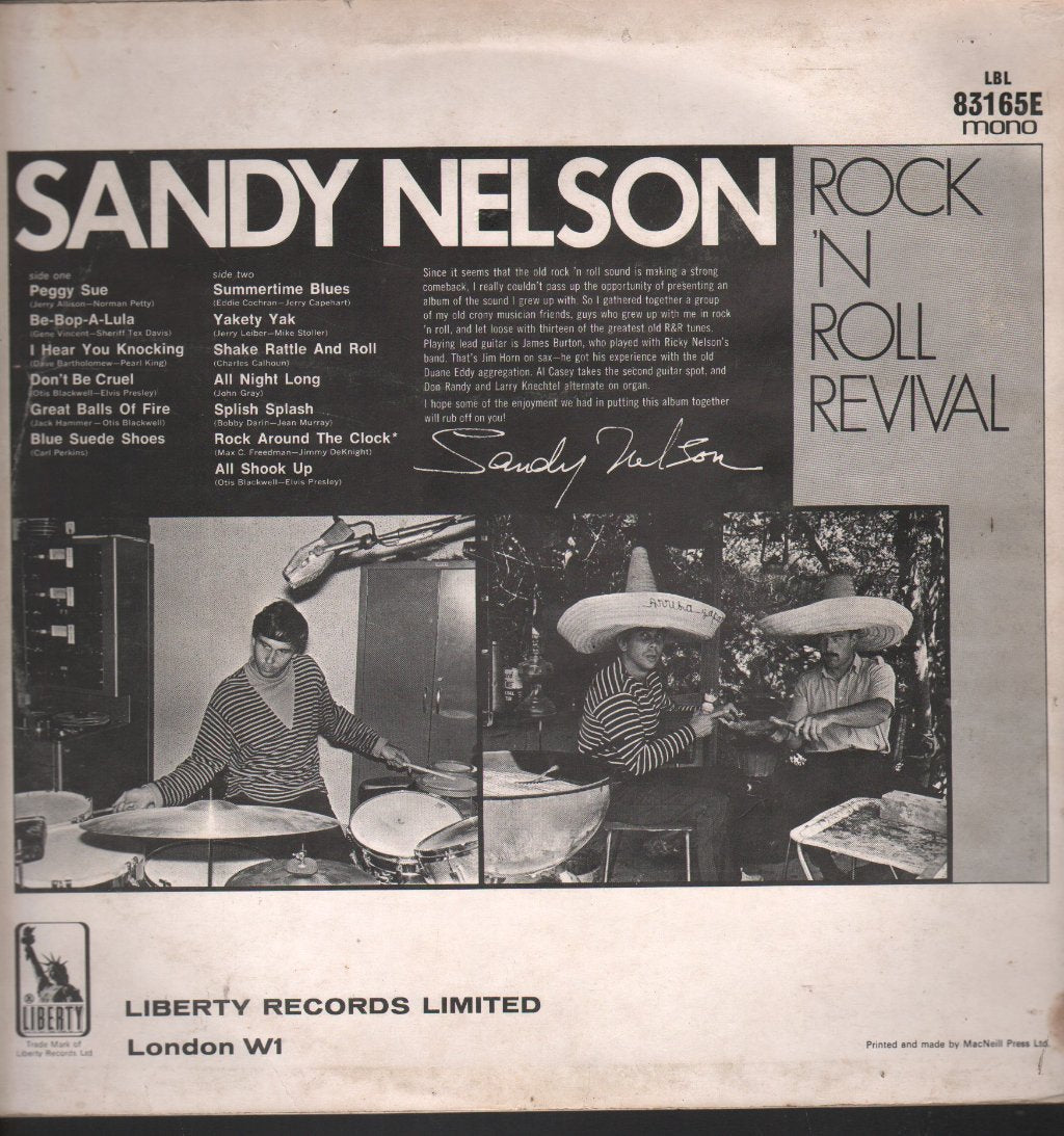 Sandy Nelson - Rock 'N Roll Revival - Lp