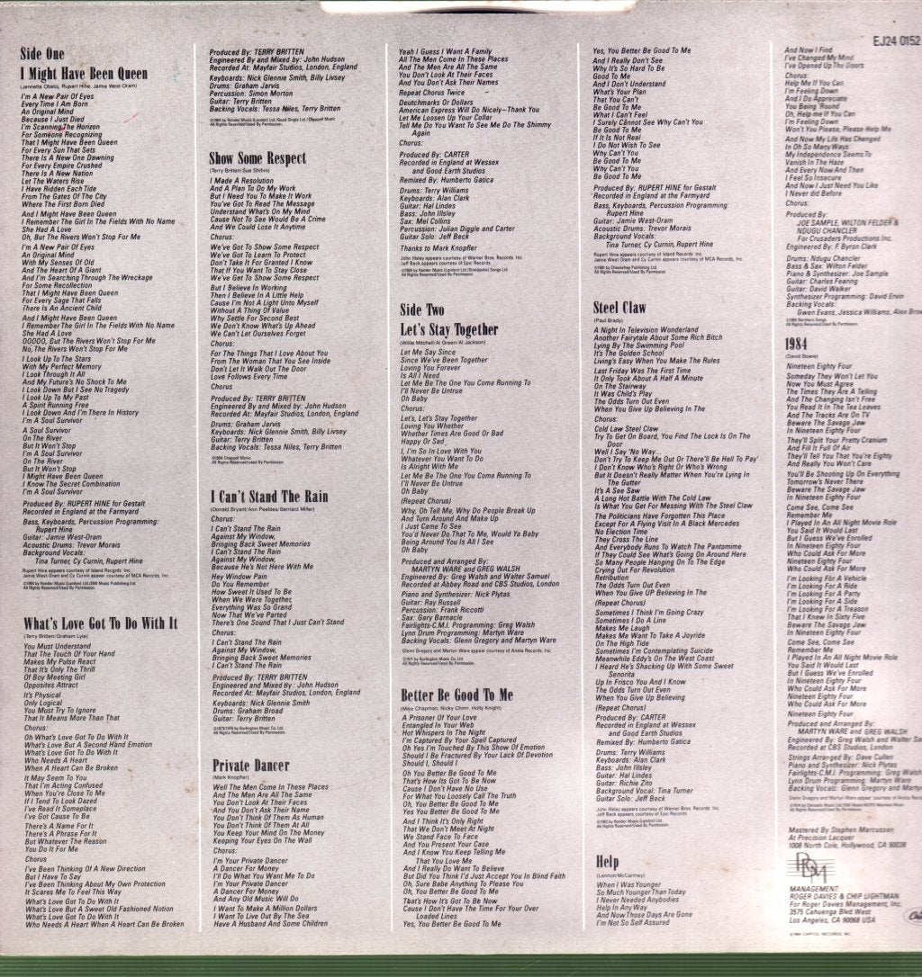 Tina Turner - Private Dancer - Lp