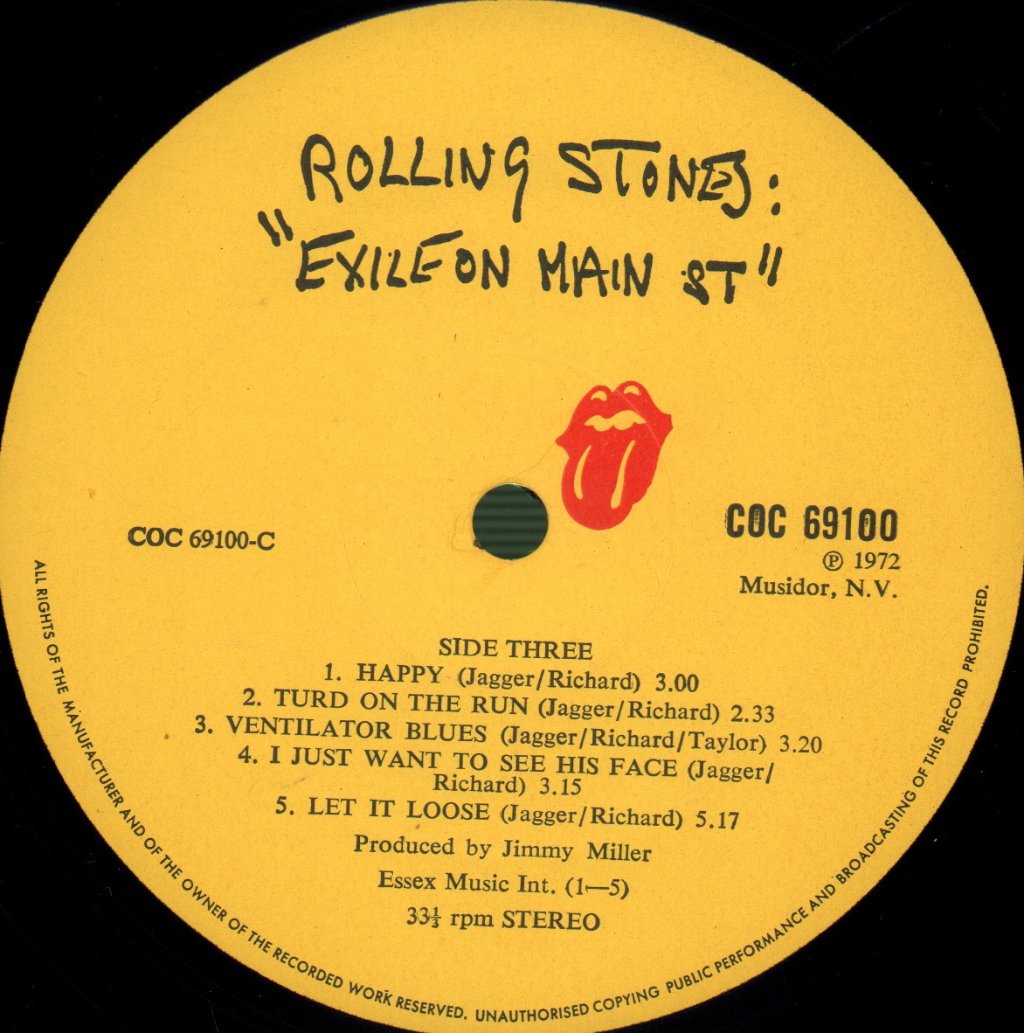 Rolling Stones - Exile On Main St. - Double Lp