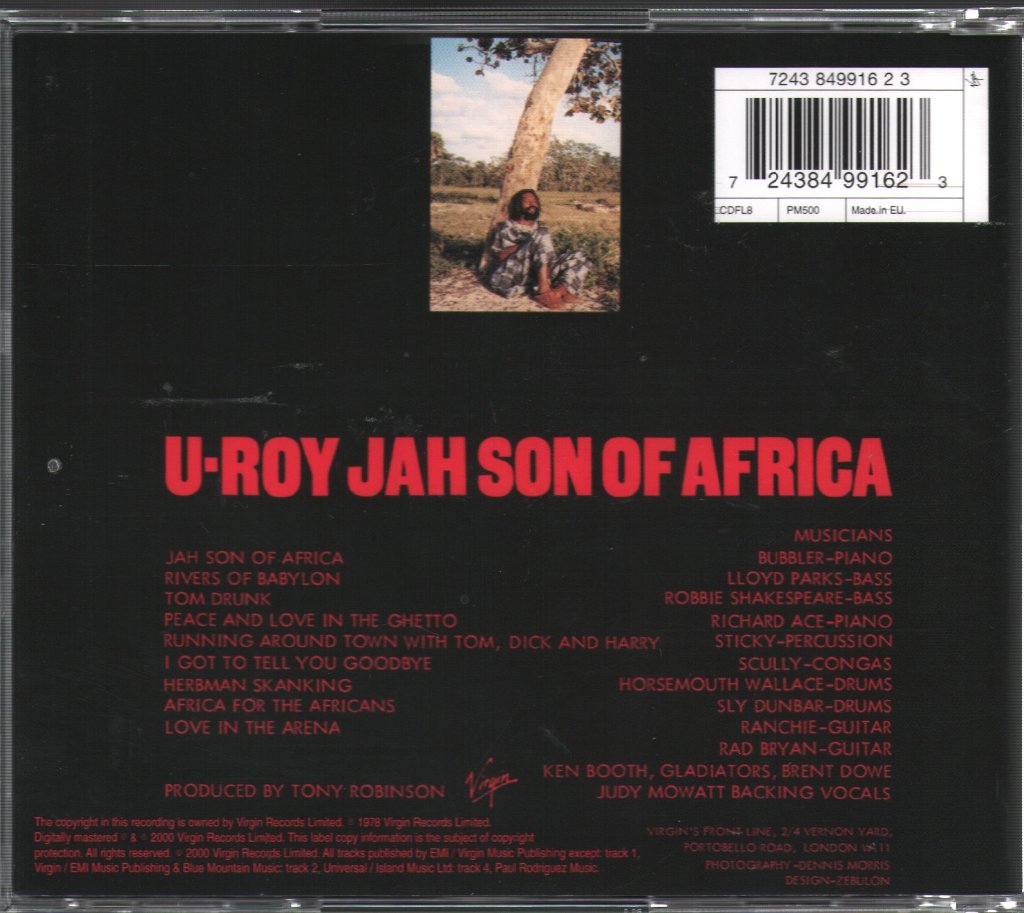 U-Roy - Jah Son Of Africa - Cd