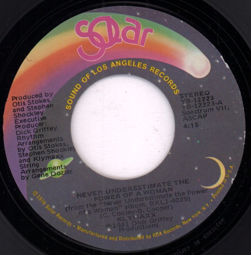 Klymaxx - Never Underestimate The Power Of A Woman - 7 Inch