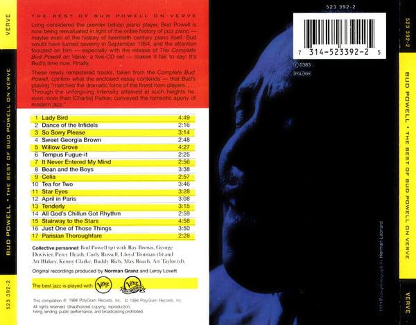 Bud Powell - Best Of Bud Powell On Verve - Cd