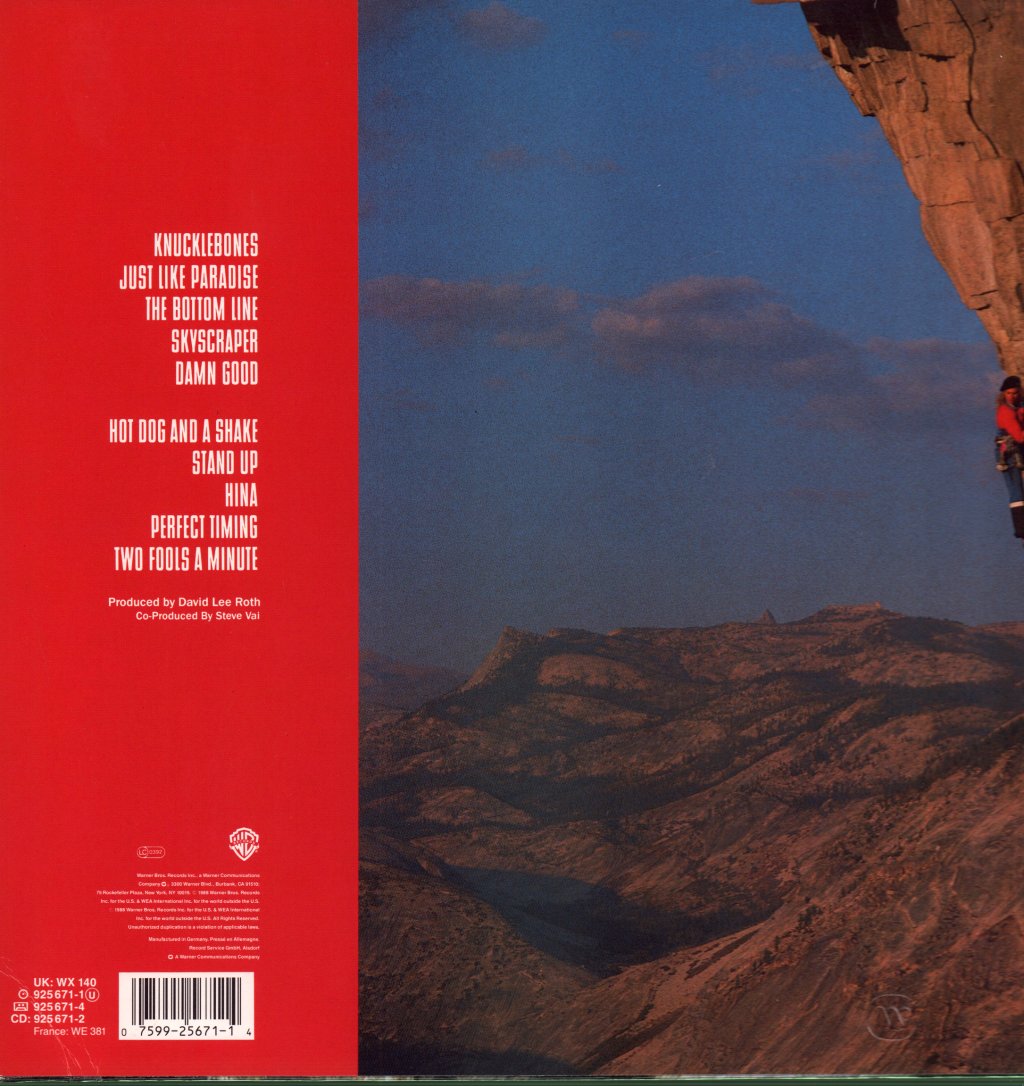 David Lee Roth - Skyscraper - Lp