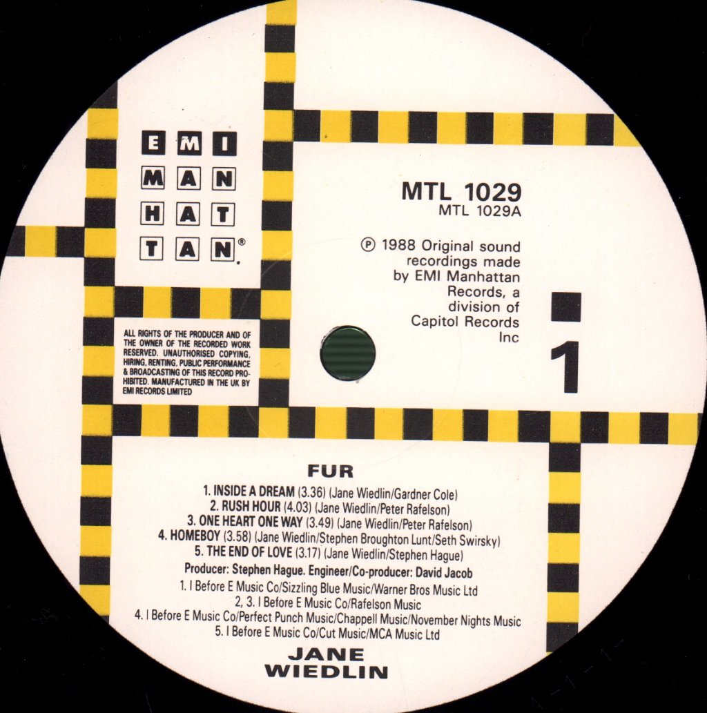 Jane Wiedlin - Fur - Lp