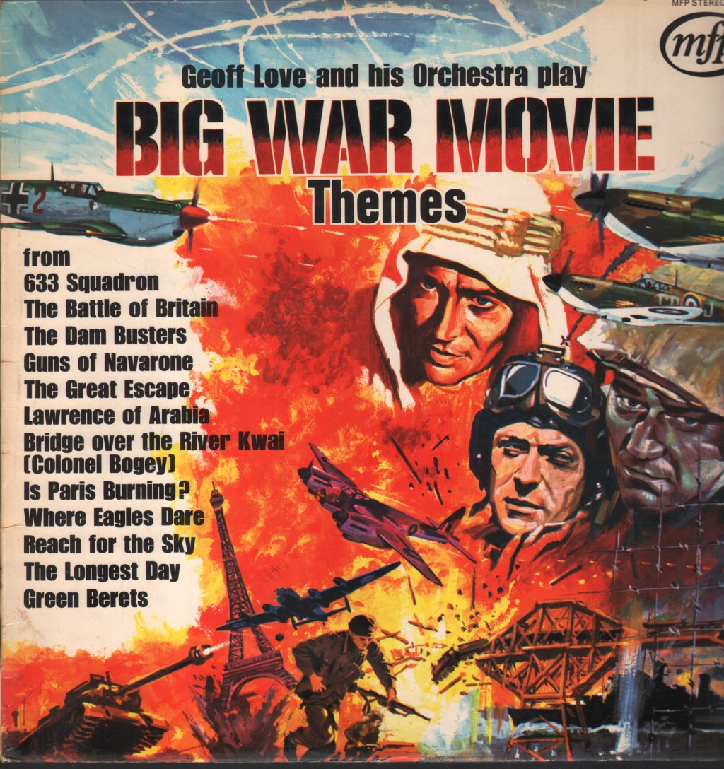 Geoff Love And His Orchestra - Big War Movie Themes - Lp