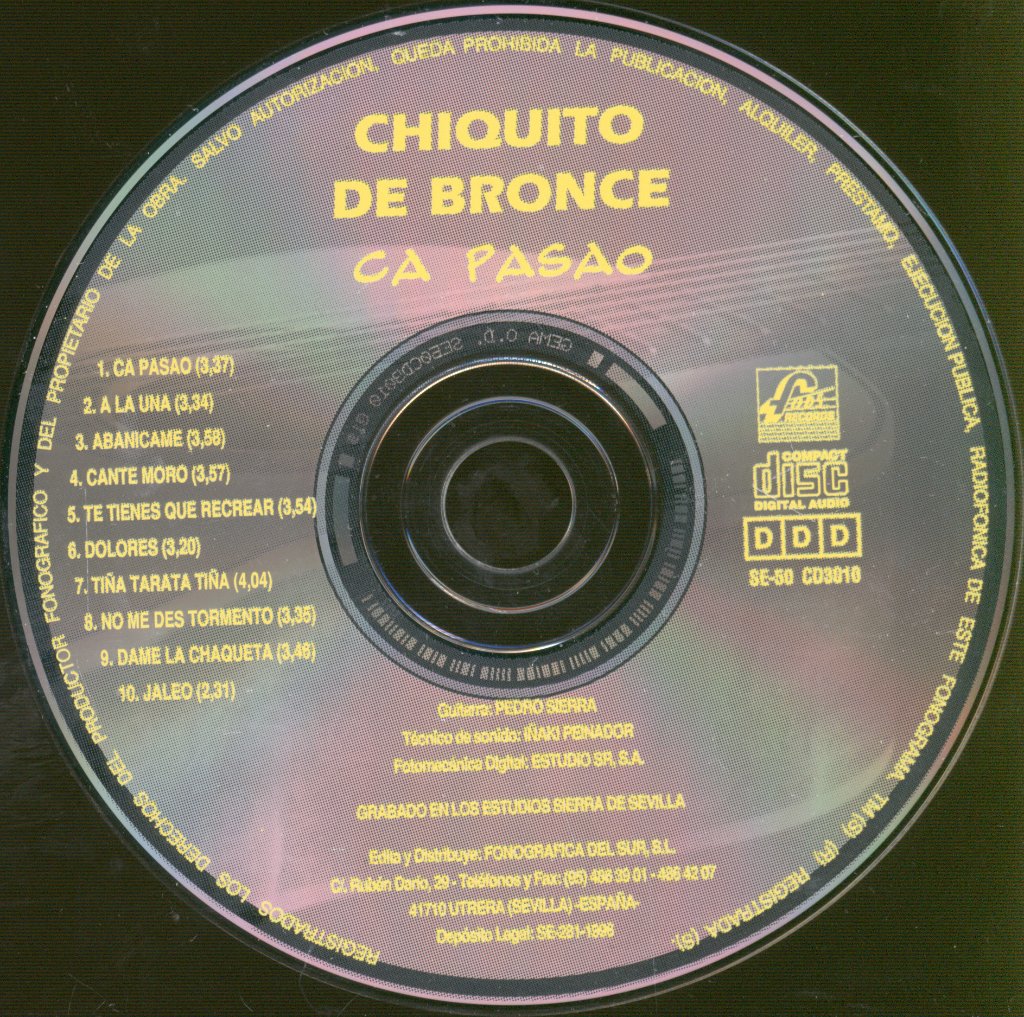 Chiquito De Bronce - Ca Pasao - Cd
