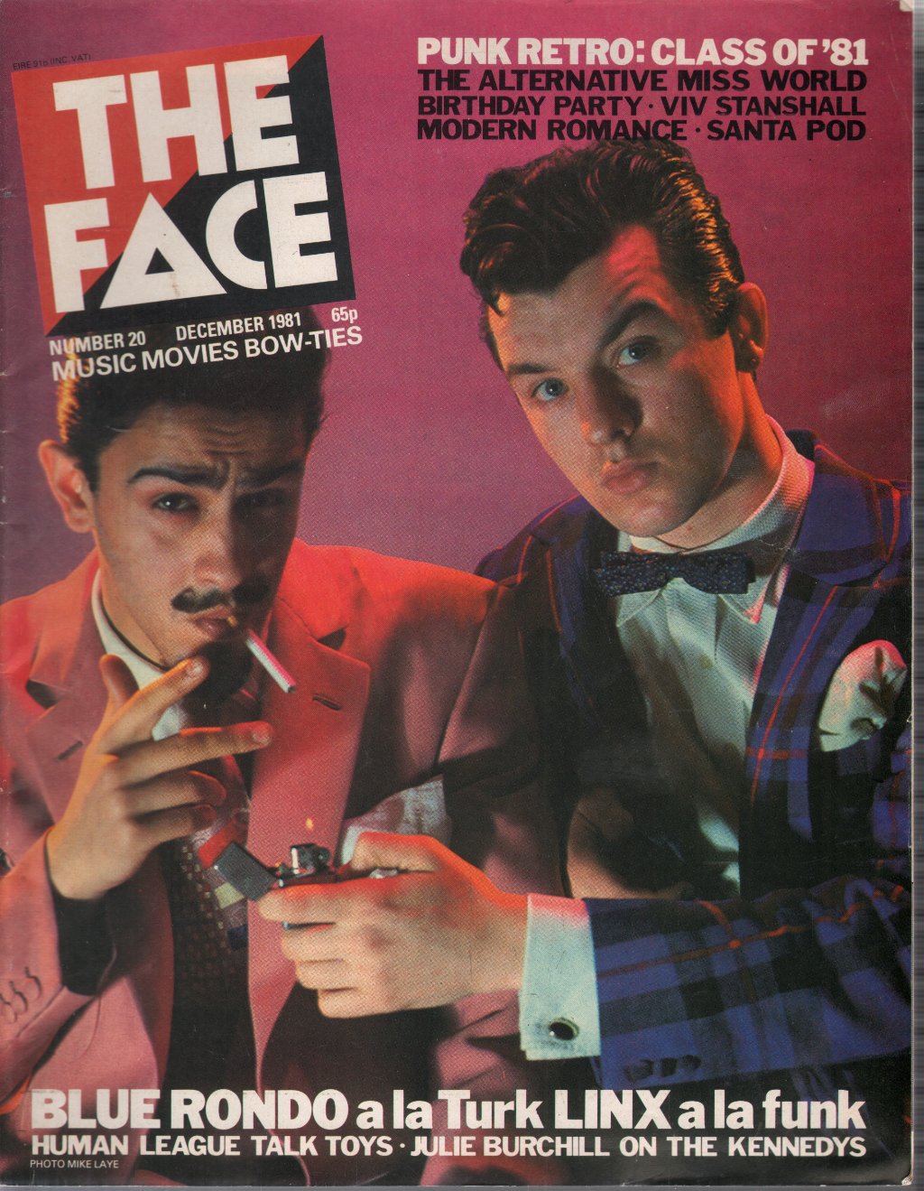 Blue Rondo A La Turk/Tom Tom Club - Face Number 20 December 1981 - Magazine
