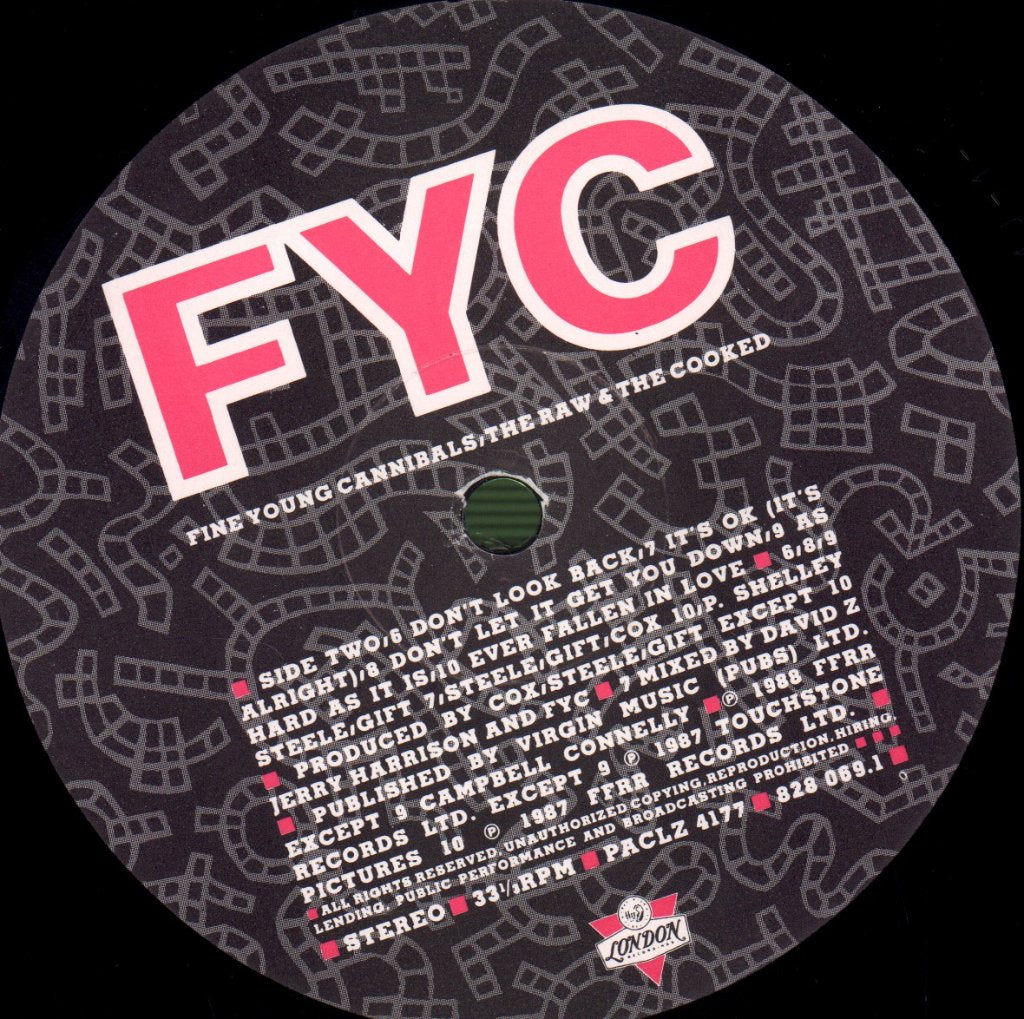 Fine Young Cannibals - Raw And The Cooked - Lp
