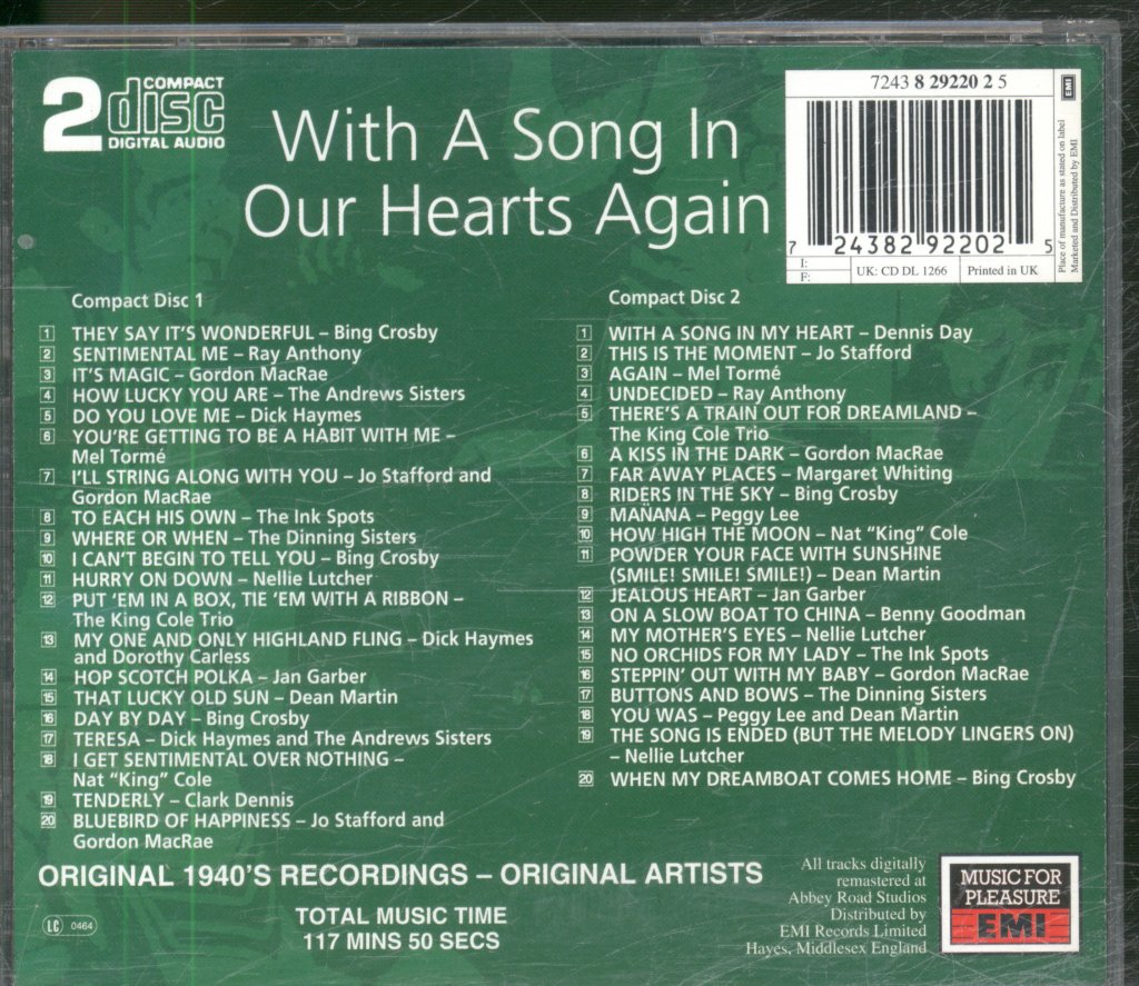 Various Artists - With A Song In Our Hearts Again - Double Cd