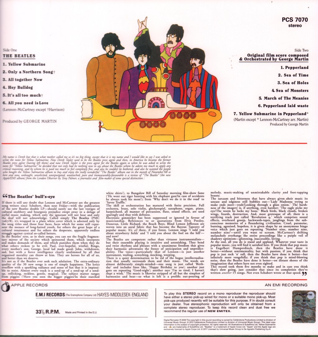 Beatles - Yellow Submarine - Lp