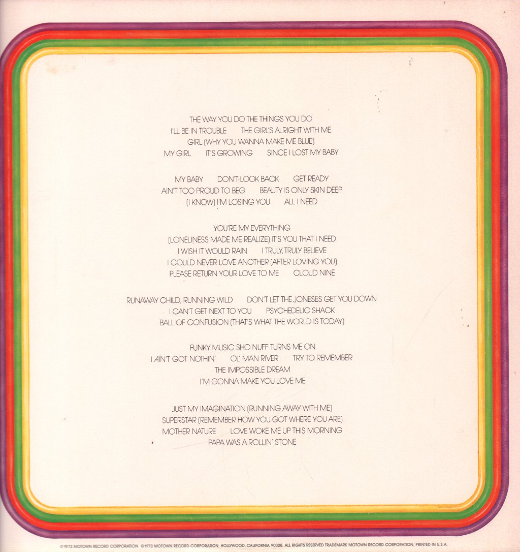 Temptations - Anthology - Triple Lp