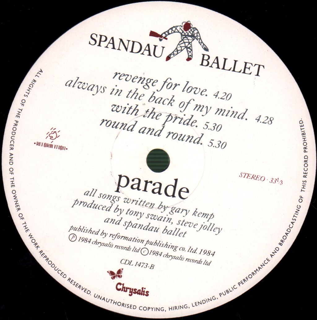 Spandau Ballet - Parade - Lp