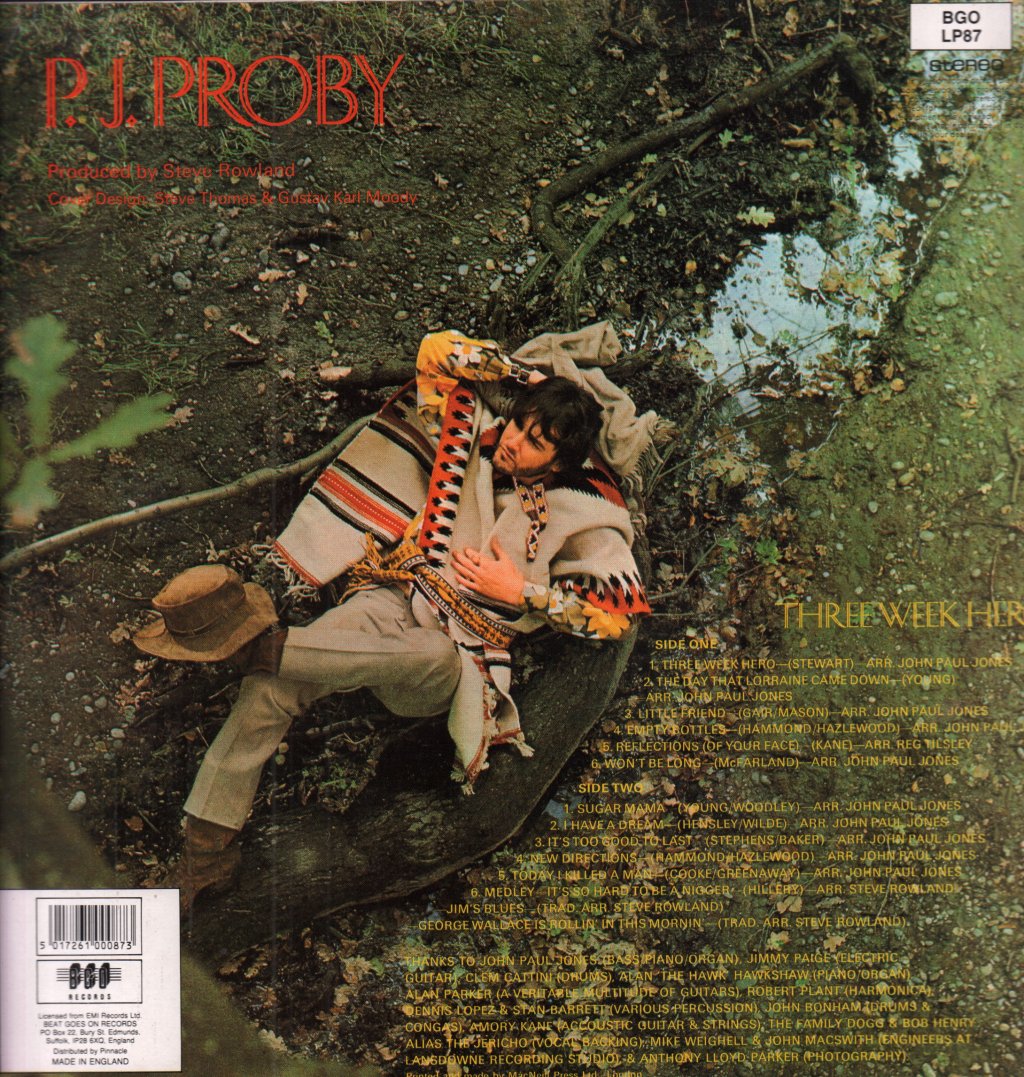 P.J. Proby - Three Week Hero - Lp