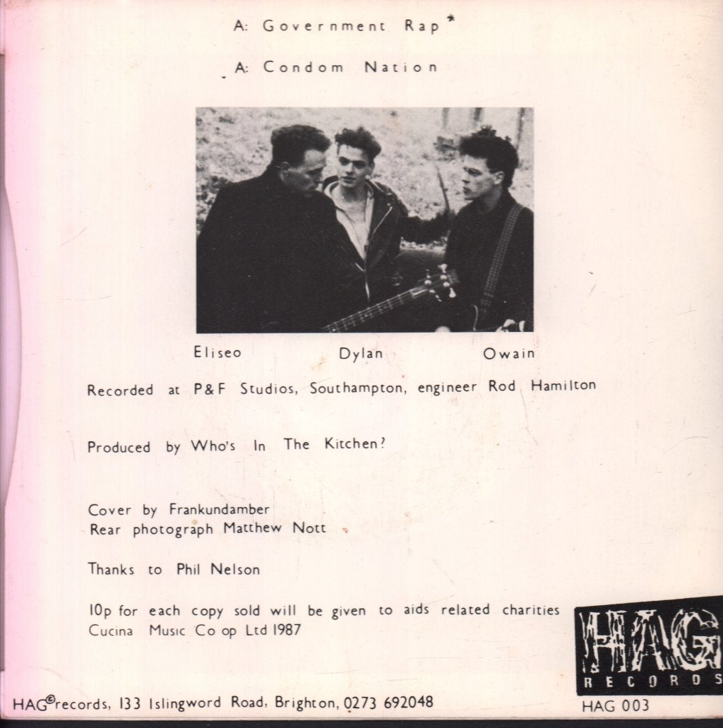 Whos In The Kitchen - Condom Nation/Government Rap - 7 Inch