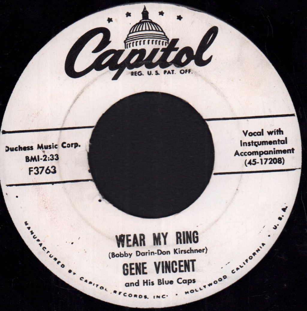Gene Vincent & His Blue Caps - Lotta Lovin' - 7 Inch