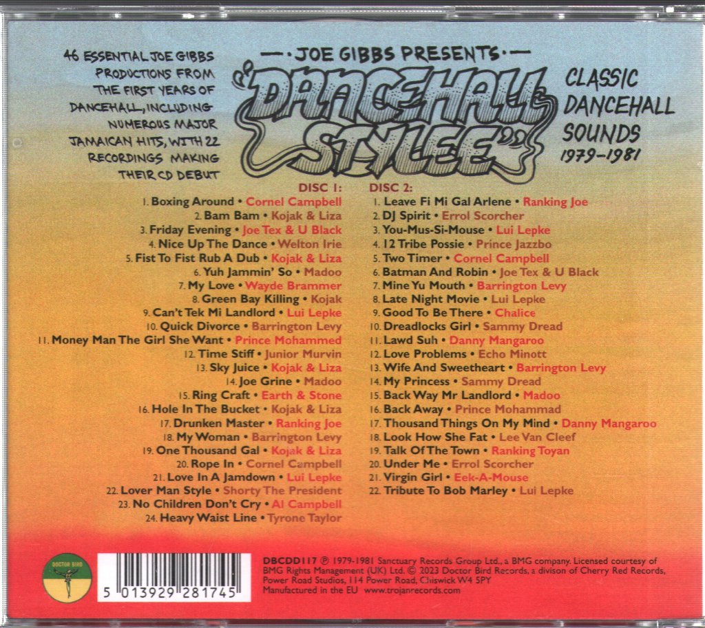 Joe Gibbs - Dancehall Stylee (Classic Dancehall Sounds 1979-1981) - Double Cd