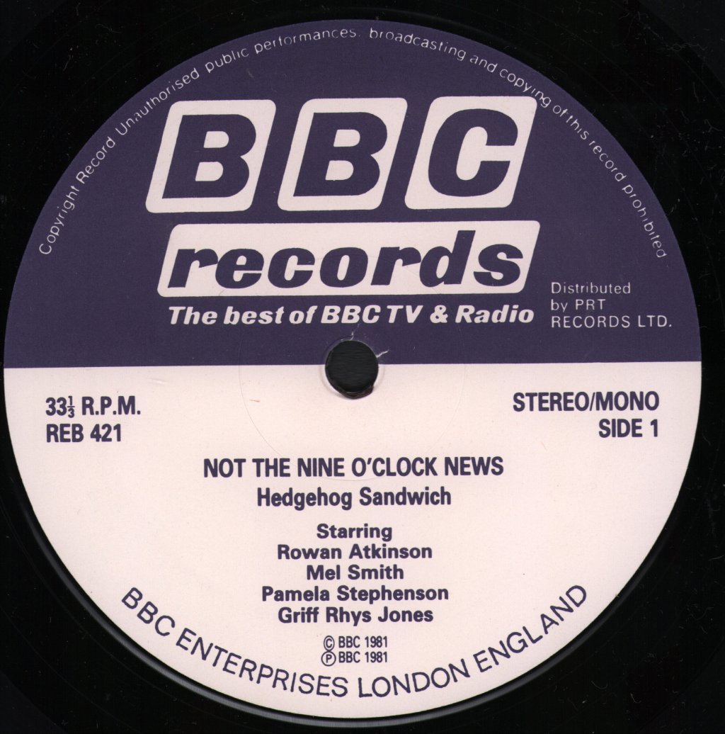 Not The Nine O'Clock News - Hedgehog Sandwich - Lp