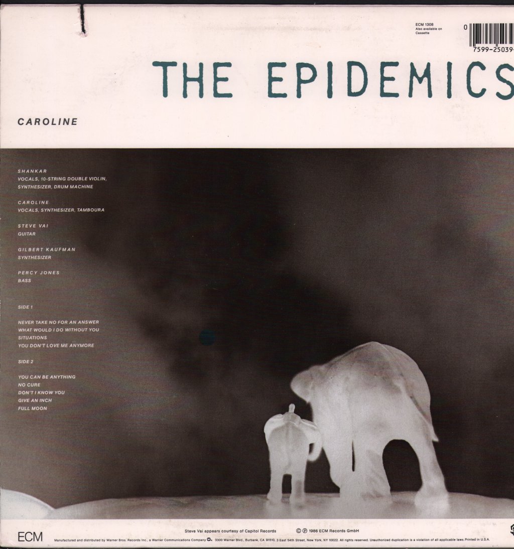 Shankar / Caroline - Epidemics - Lp