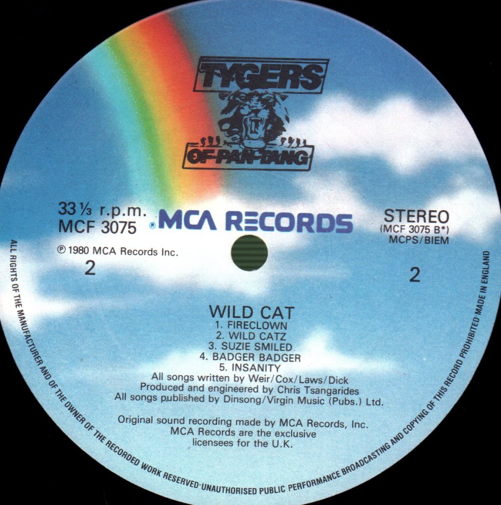 Tygers Of Pan Tang - Wild Cat - Lp