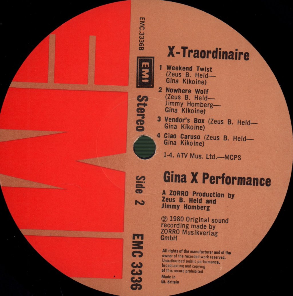 Gina X Performance - X-Traordinaire - Lp
