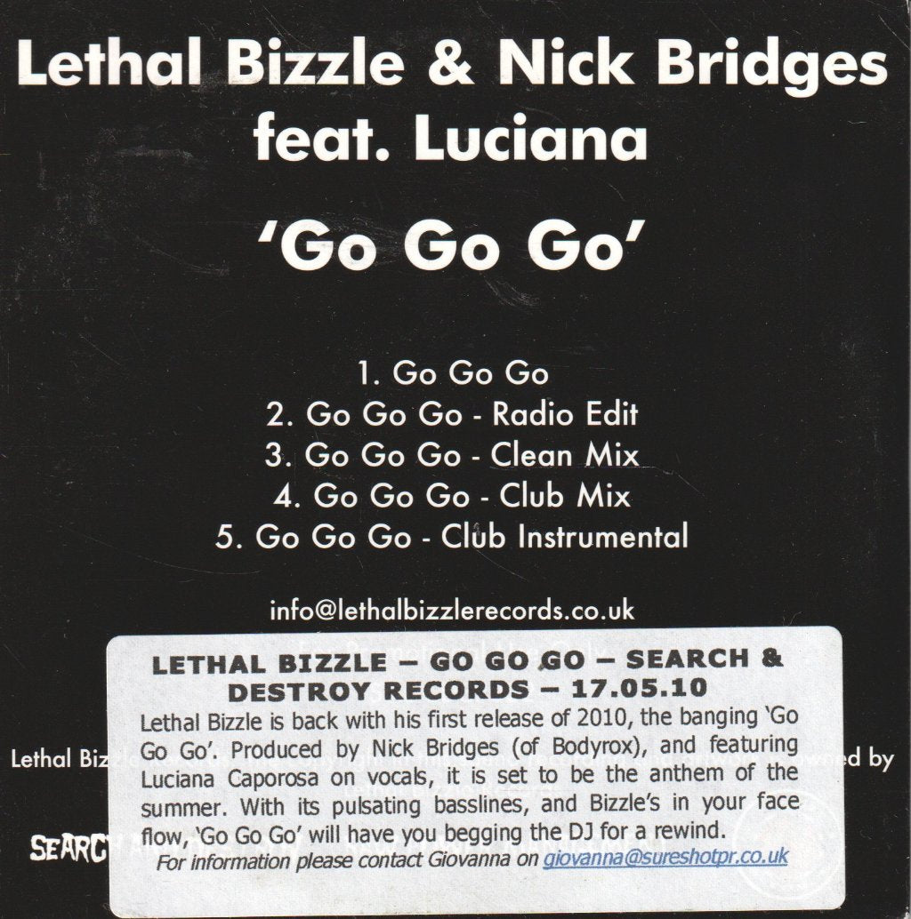 Lethal Bizzle - Go Go Go - Cd