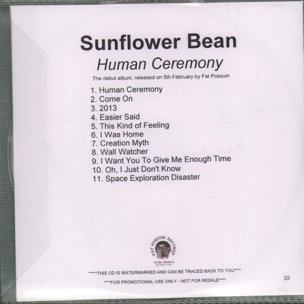 Sunflower Bean - Human Ceremony - Cdr
