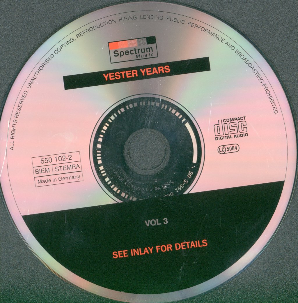 Various Artists - Yesteryears Volume Three - Cd