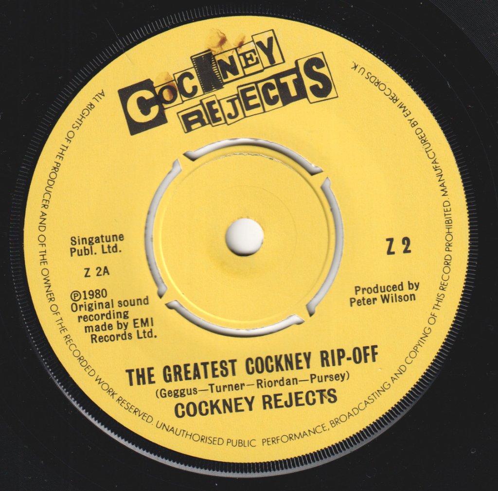 Cockney Rejects - Greatest Cockney Rip-Off - 7 Inch