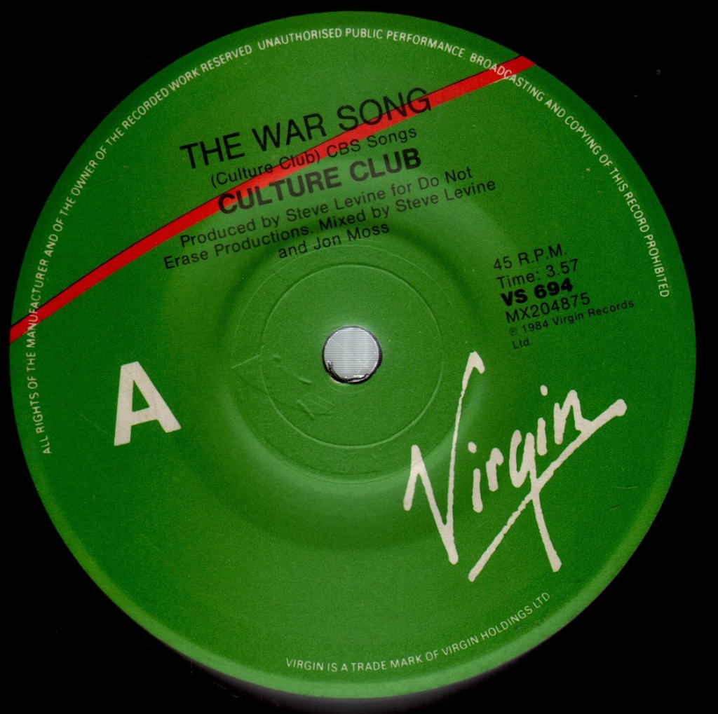 Culture Club - War Song - 7 Inch