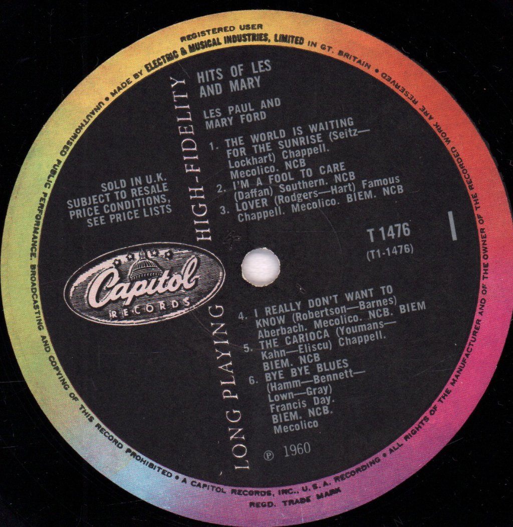 Les Paul & Mary Ford - Hits Of Les And Mary - Lp