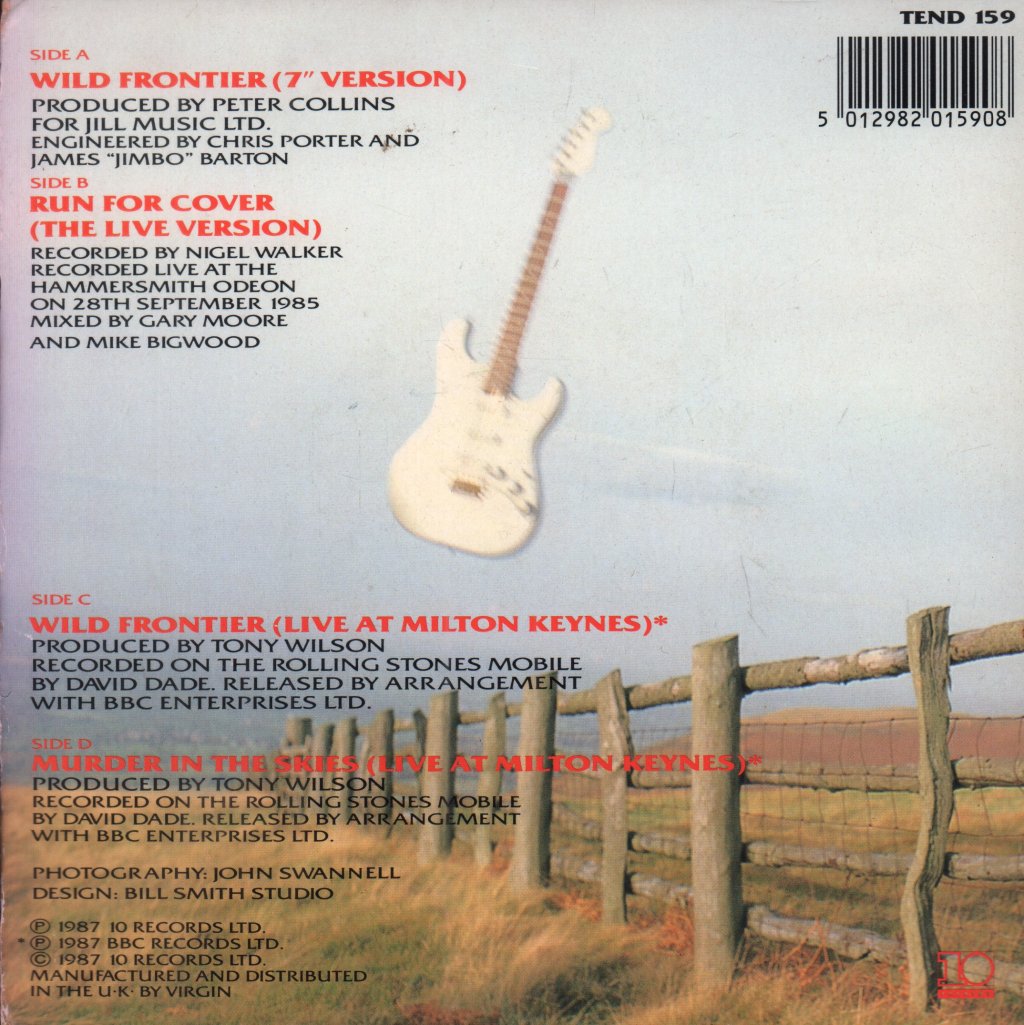 Gary Moore - Wild Frontier - Double 7 Inch
