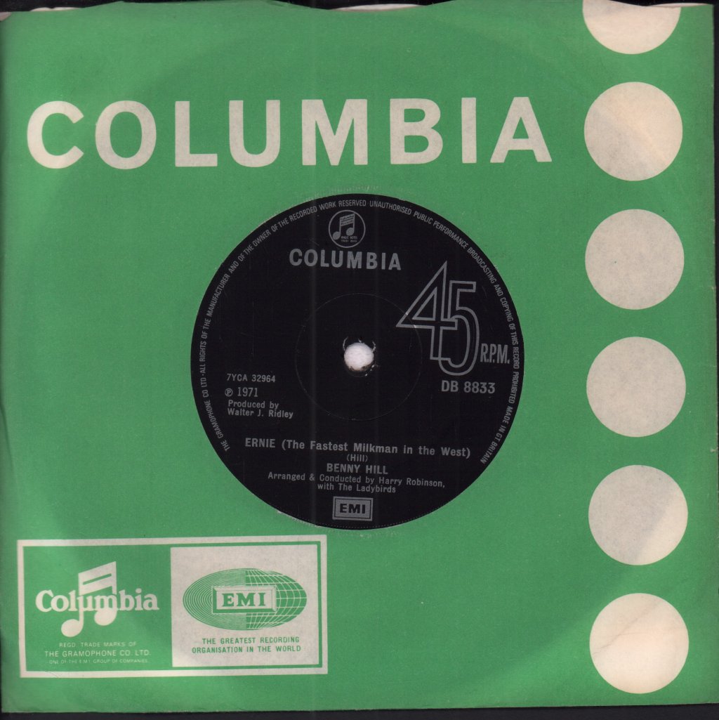 Benny Hill - Ernie - 7 Inch