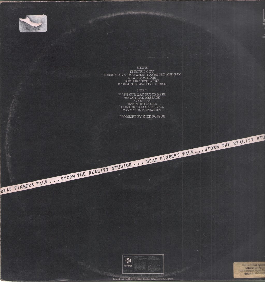 Dead Fingers Talk - Storm The Reality Studios - Lp