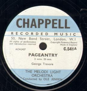 Melodi Light Orchestra - Pageantry - 10 Inch