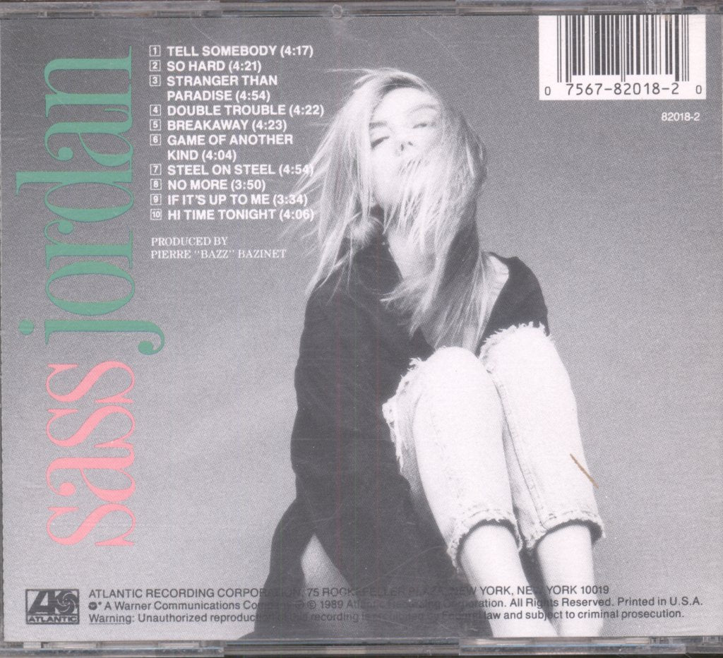 Sass Jordan - Tell Somebody - Cd