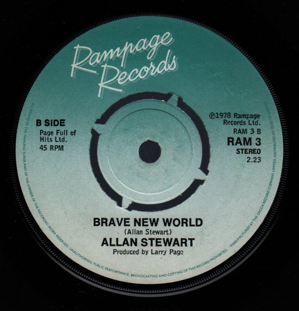 Allan Stewart - Opening Night - 7 Inch