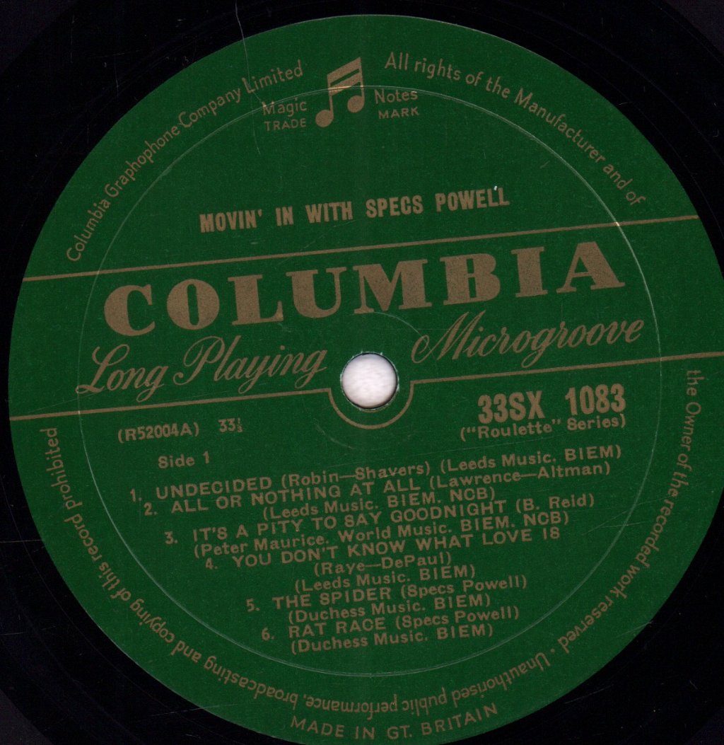 Specs Powell & Co. - Movin' In - Lp