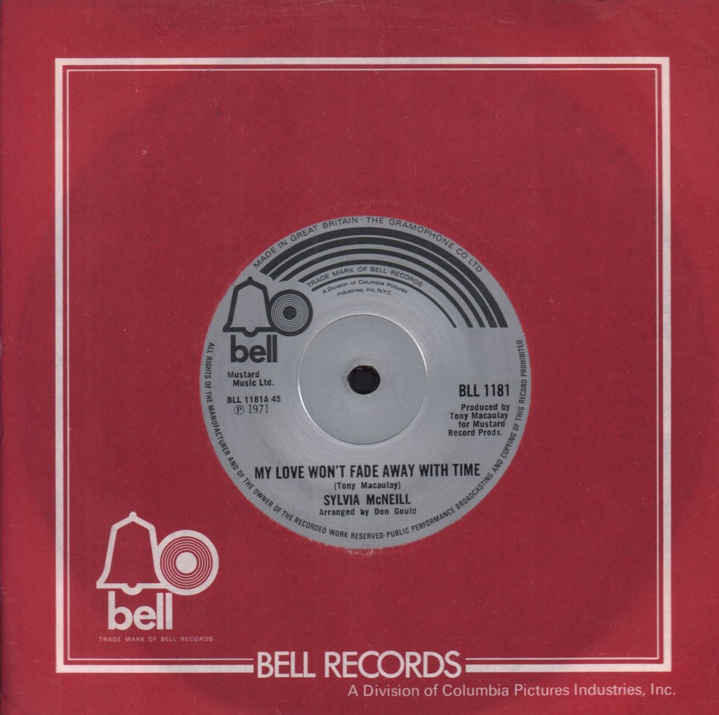 Sylvia Mcneill - My Love Won't Fade Away With Time - 7 Inch