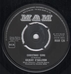 Gilbert O'Sullivan - Christmas Song - 7 Inch