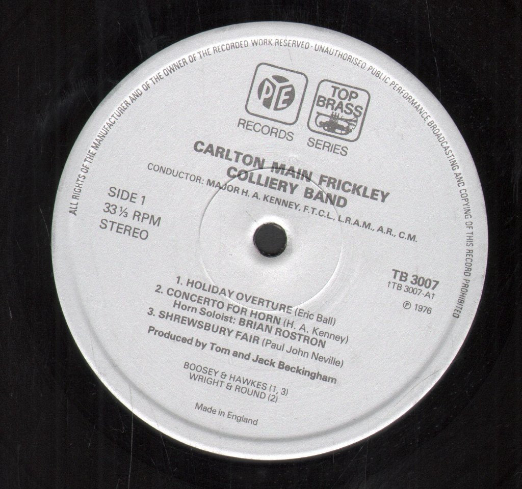 Carlton Main Frickley Colliery Band - Sovereign Brass - Lp