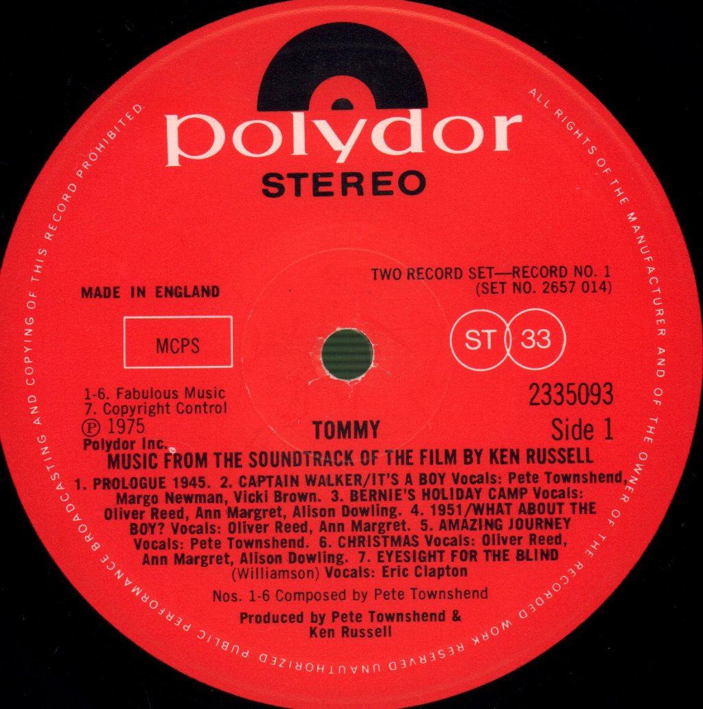 Who - Tommy (Original Soundtrack Recording) - Double Lp