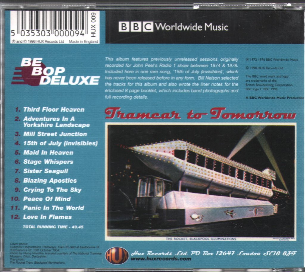 Be Bop Deluxe - Tramcar To Tomorrow - Cd