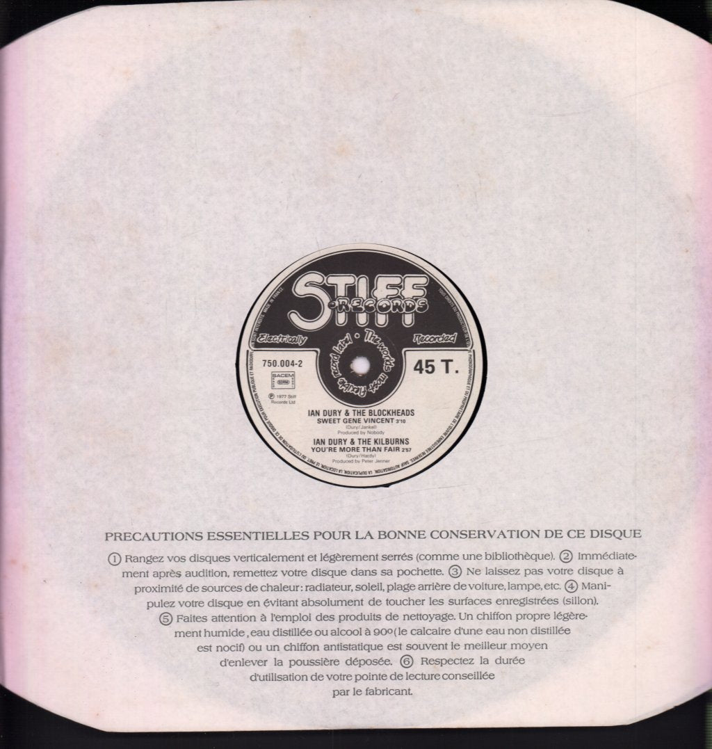 Ian Dury And The Blockheads - Sex And Drugs And Rock N Roll - 12 Inch