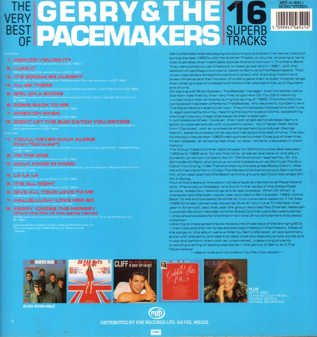Gerry And The Pacemakers - Very Best Of - Lp