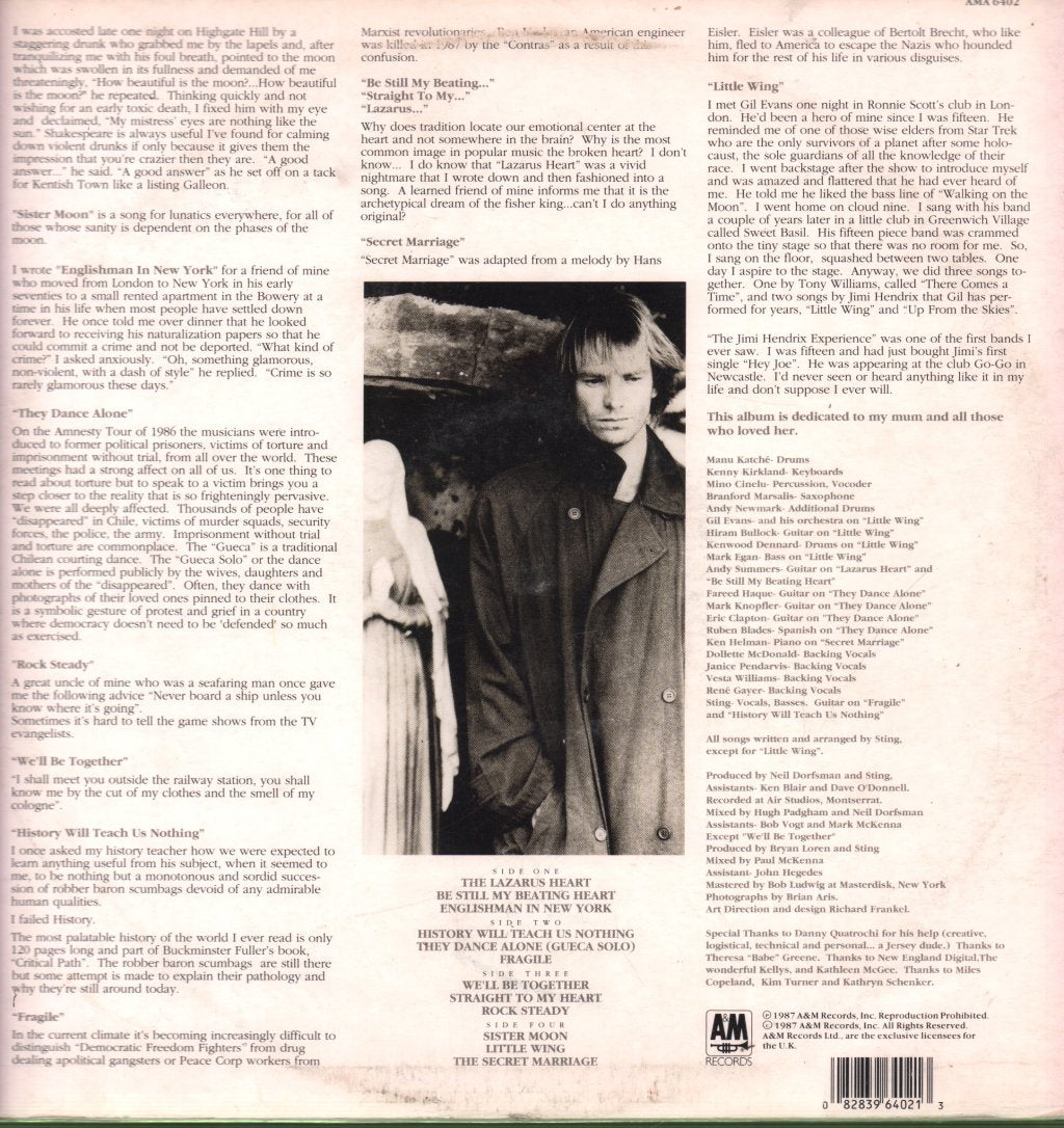 Sting - Nothing Like The Sun - Double Lp