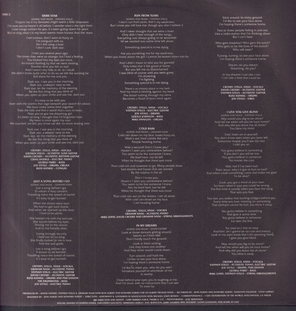 Crosby Stills And Nash - Csn - Lp
