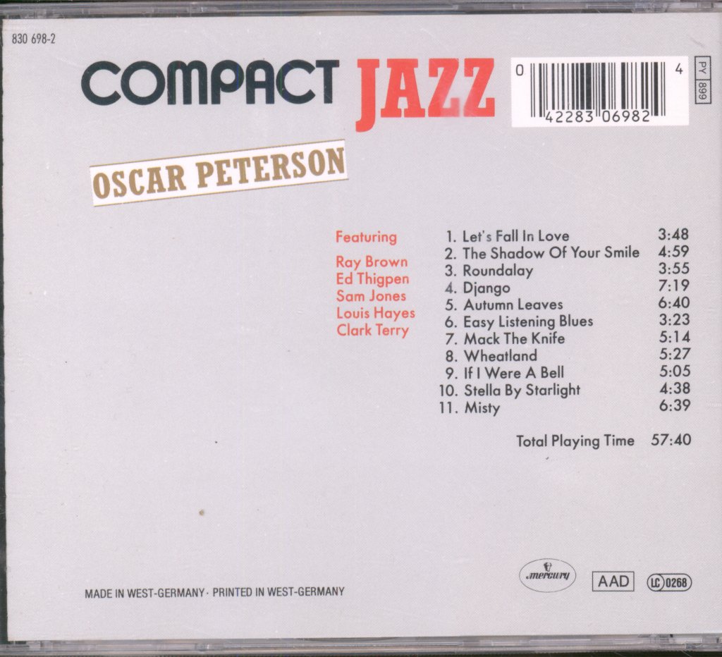 Oscar Peterson - Oscar Peterson - Cd