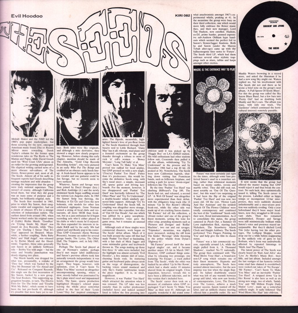 Seeds - Evil Hoodoo - Lp